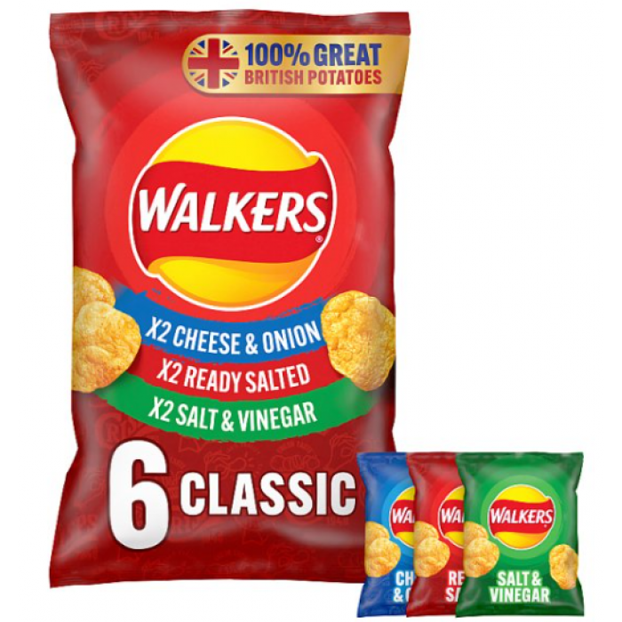 Walkers Variety Crisps 6Pk